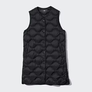 Uniqlo Ultra Light Down Long Vest Black size Small